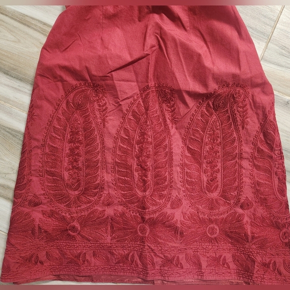 Ann Taylor Elegant Red Strapless Dress - Picture 2 of 10